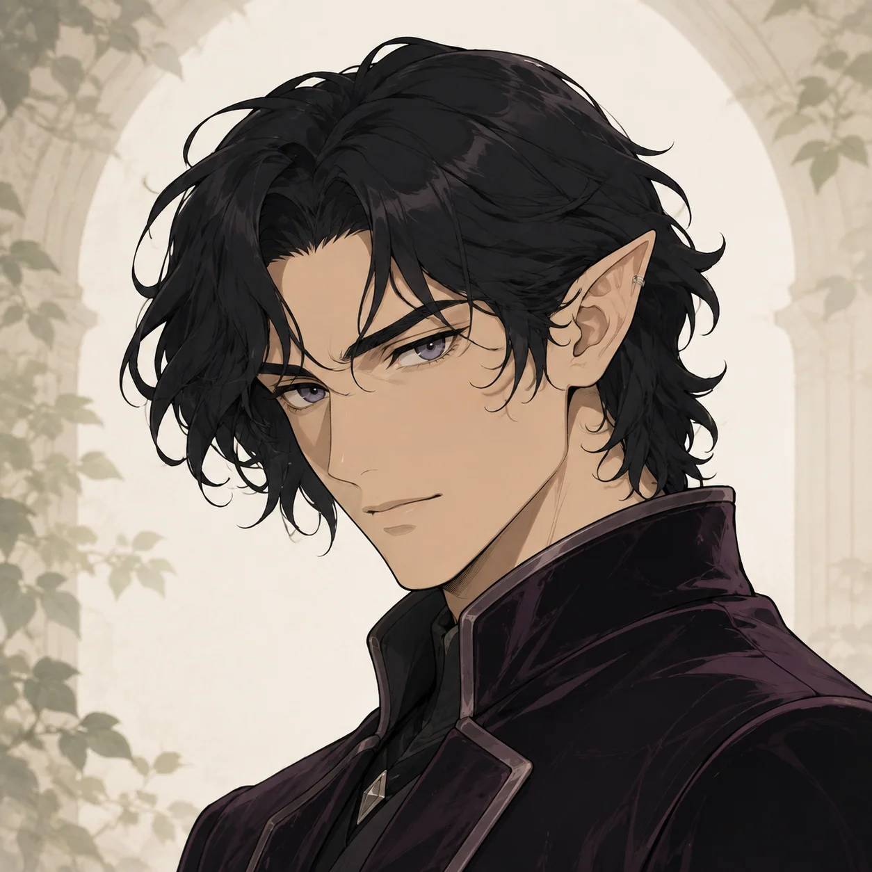 Valen Duskmere, the court spymaster, from The Rose Court